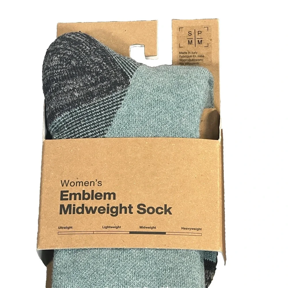 NEW 2‎ Pair Burton Women's Emblem Midweight Socks snowboard ski  tall  S/M 4-6.5